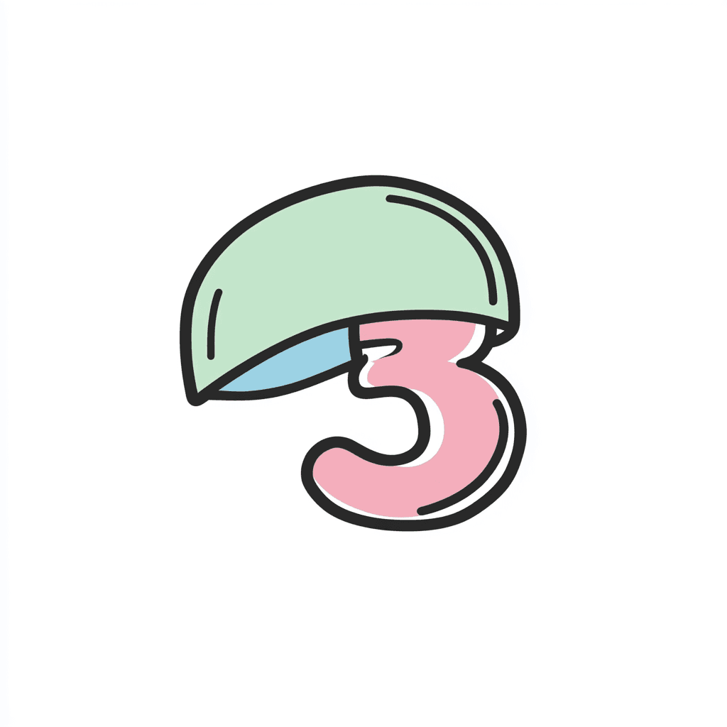 Cute Number Jam original repeating artwork