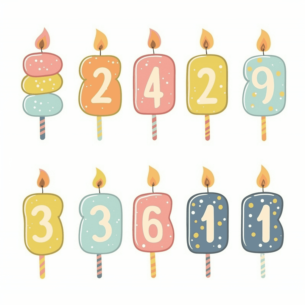 Cute Number Groove original repeating artwork