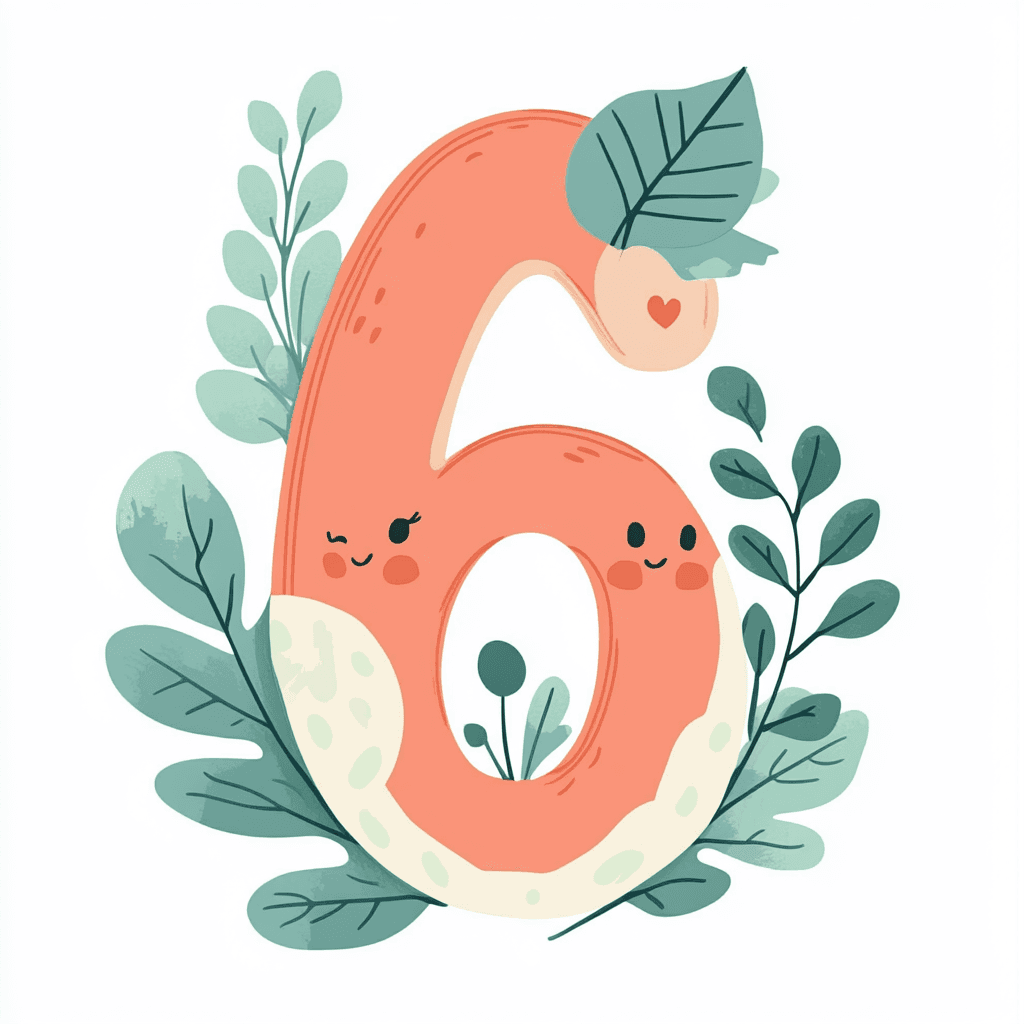Cute Number 058 original repeating artwork