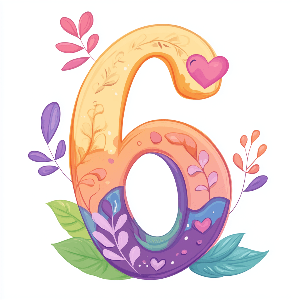 Cute Number 057 original repeating artwork