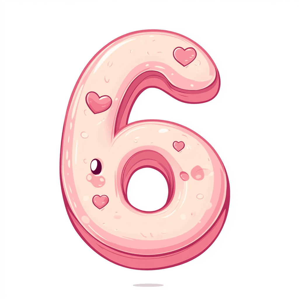 Cute Number 003 original repeating artwork