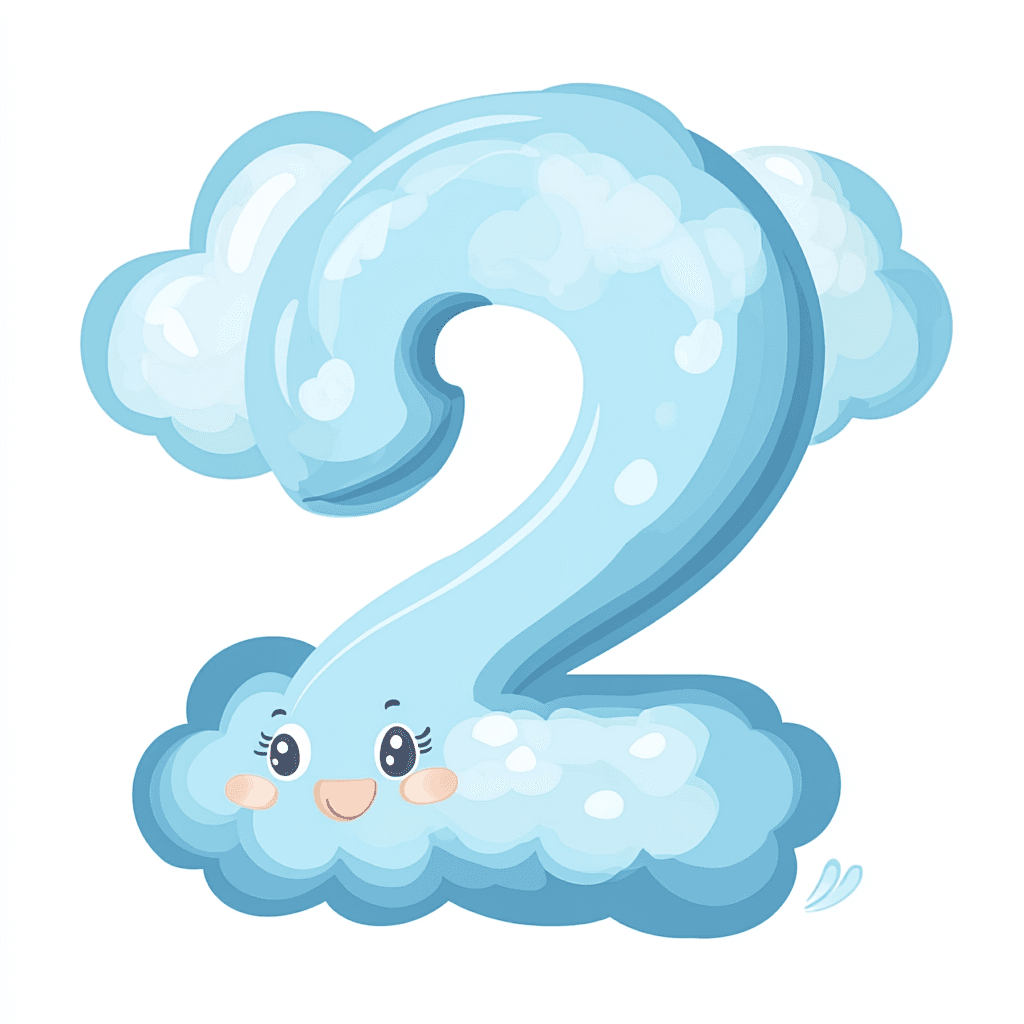 Cute Number Harbor original repeating artwork