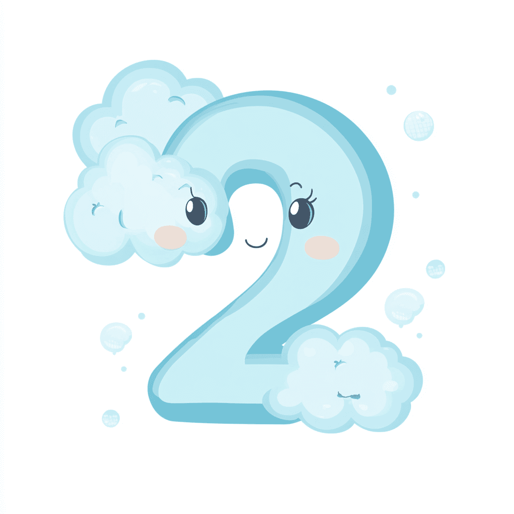 Cute Number Evening original repeating artwork