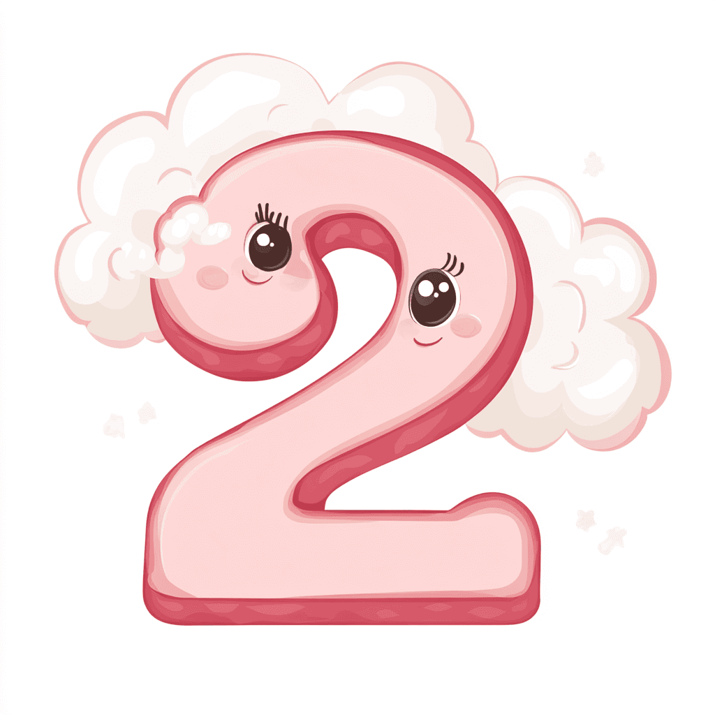 Cute Number Show original repeating artwork