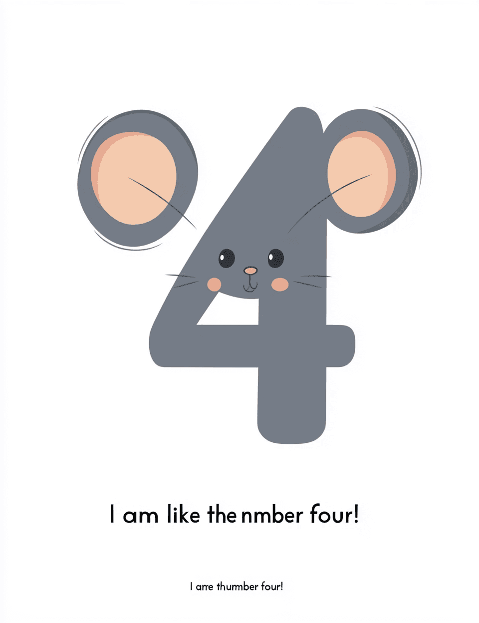 Animal Number 080 original repeating artwork