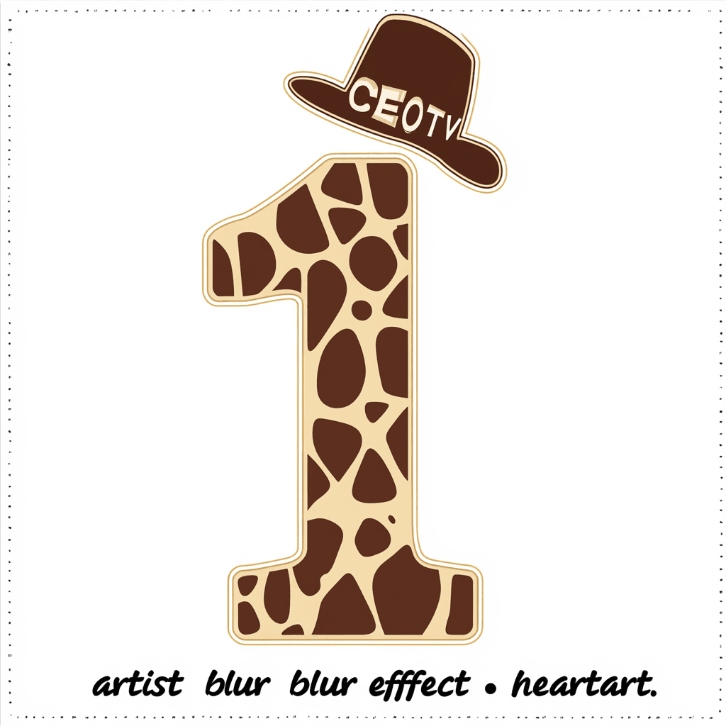 Animal Number 057 original repeating artwork