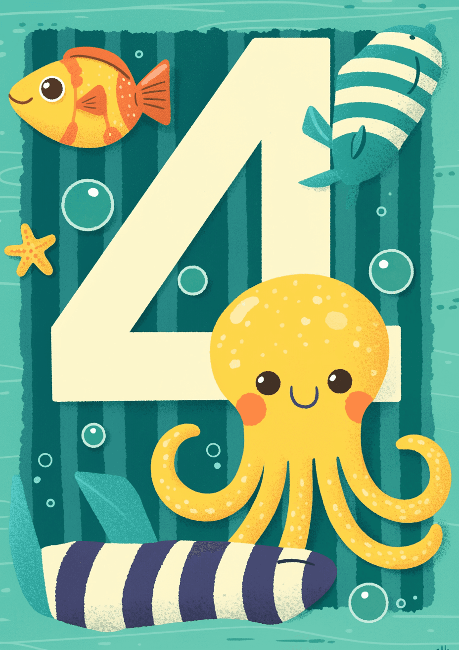 Animal Number 244 original repeating artwork