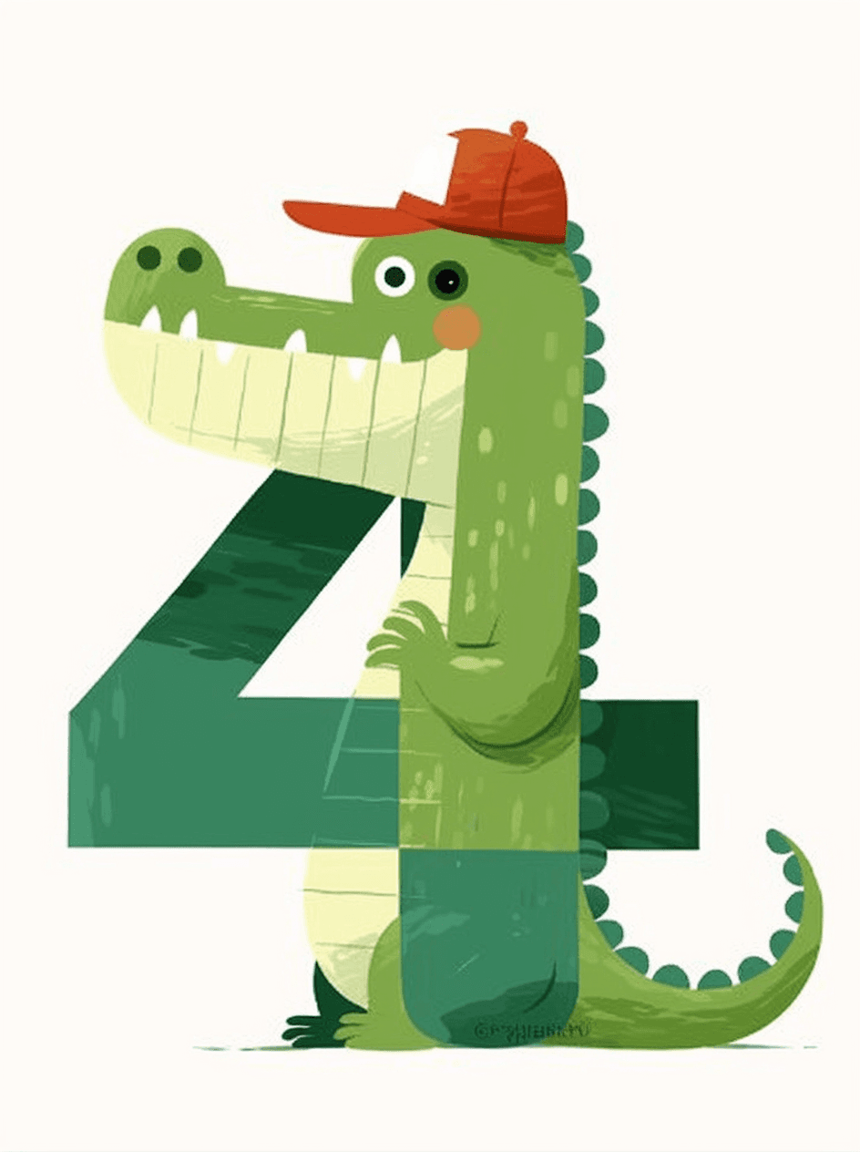 Animal Number 087 original repeating artwork