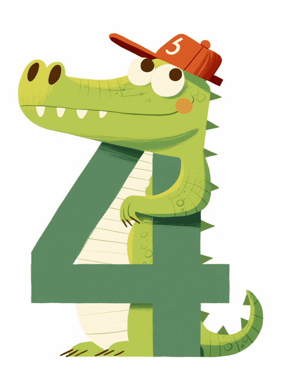 Animal Number 055 original repeating artwork