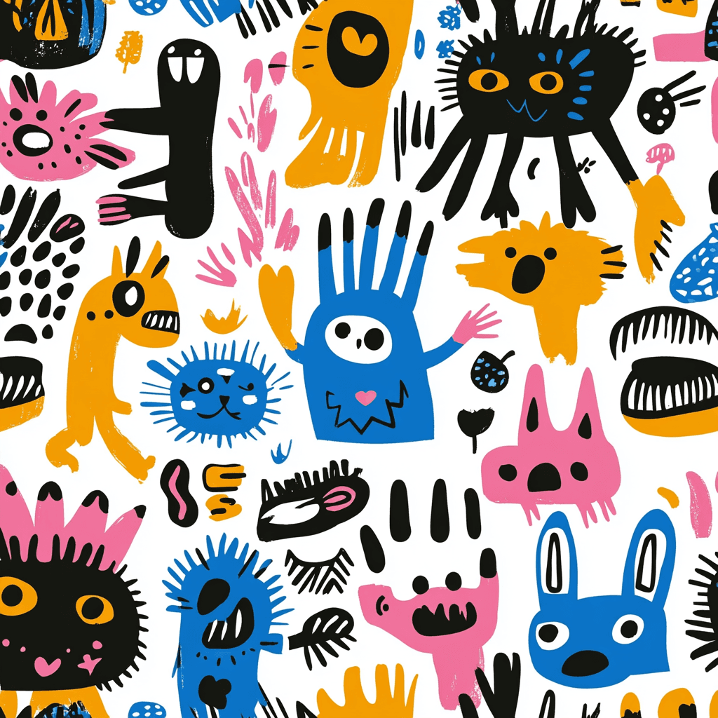 Fun Bounce original repeating artwork