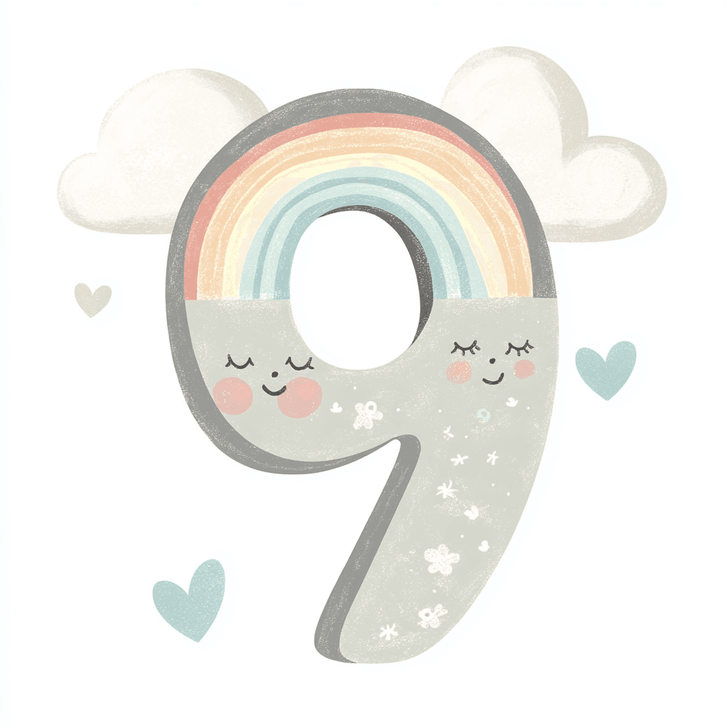 Cute Number 016 original repeating artwork
