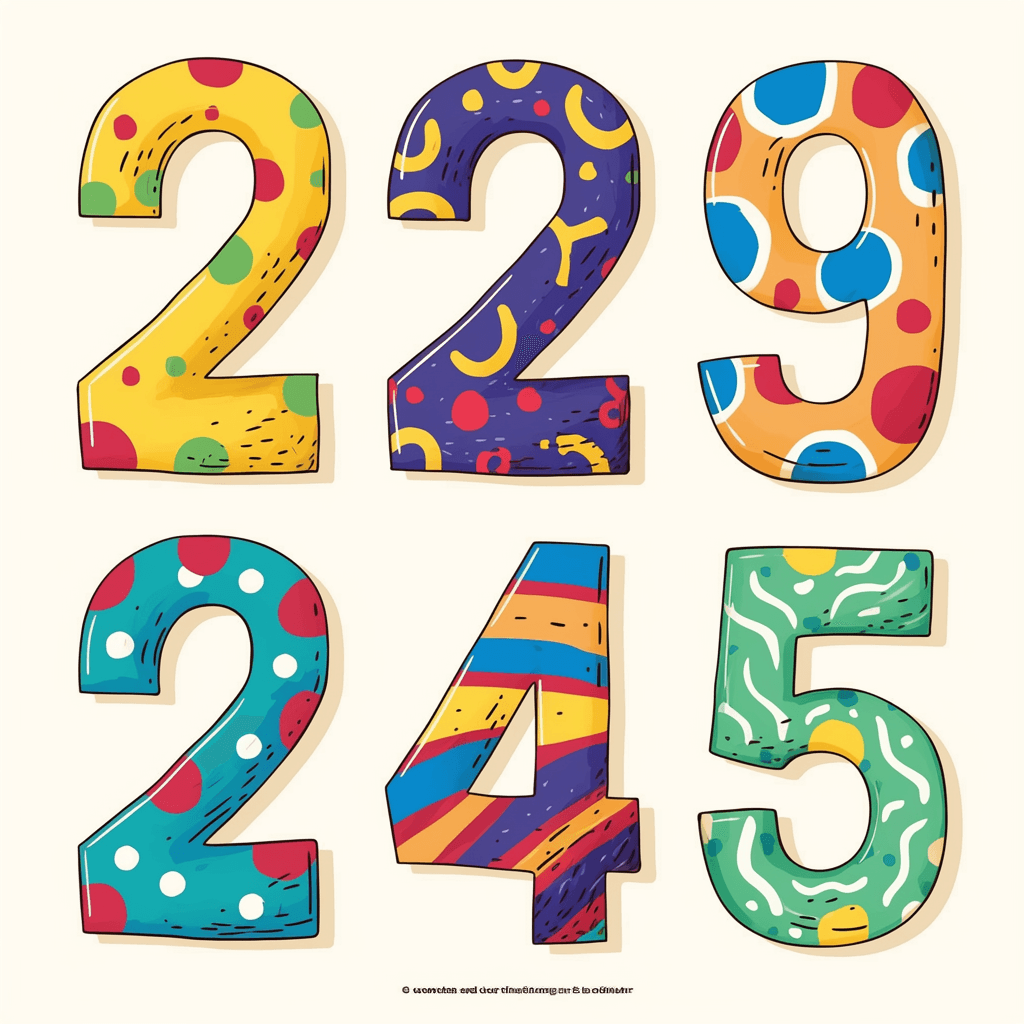Number 094 original repeating artwork
