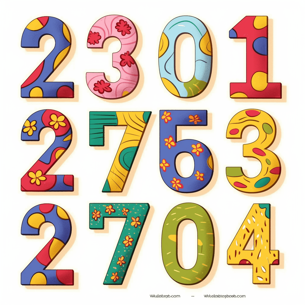 Number 093 original repeating artwork