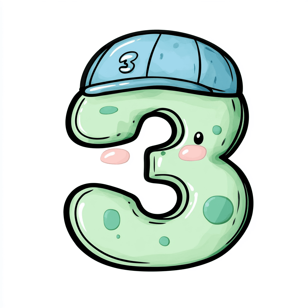 Cute Number Rest original repeating artwork