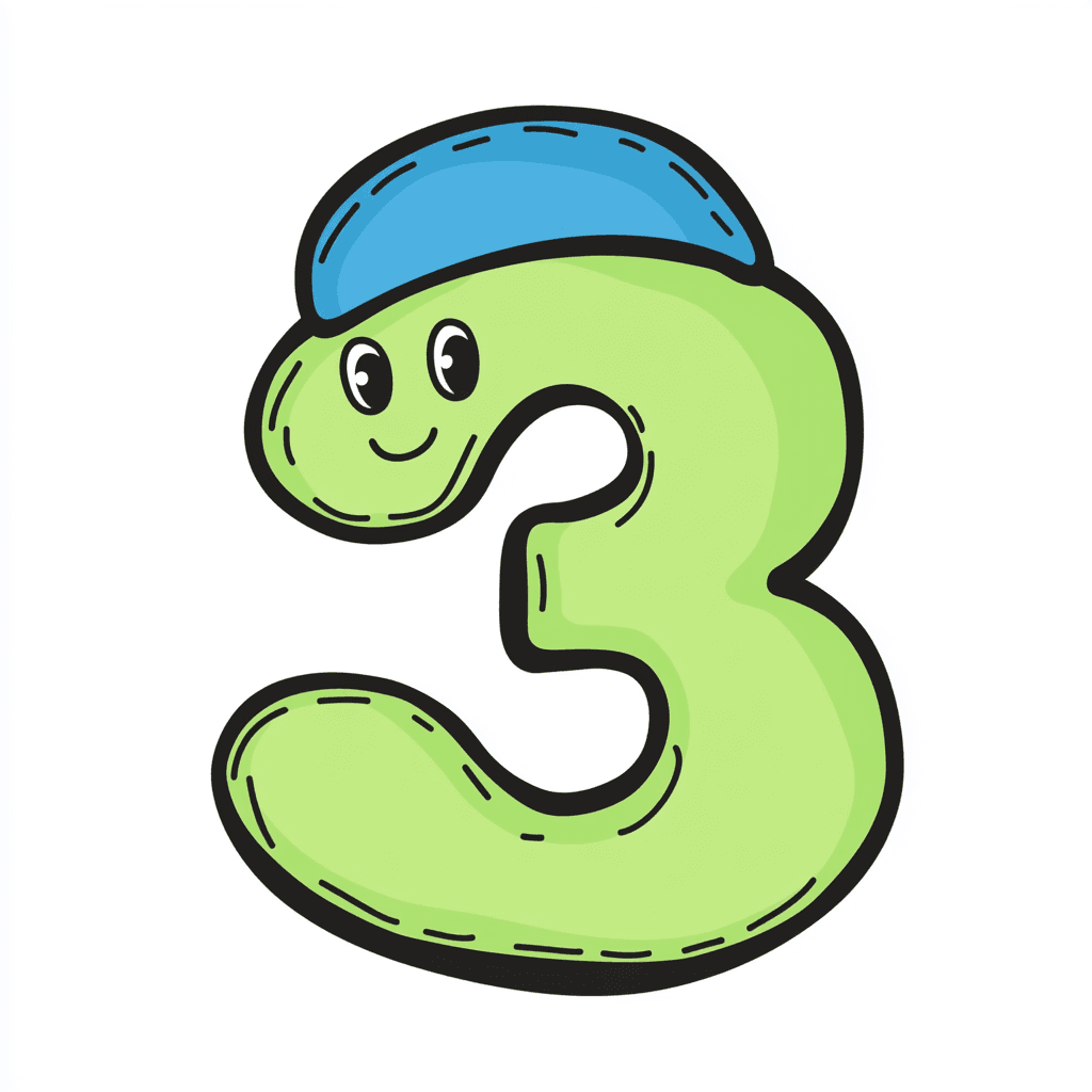 Cute Number Summit original repeating artwork