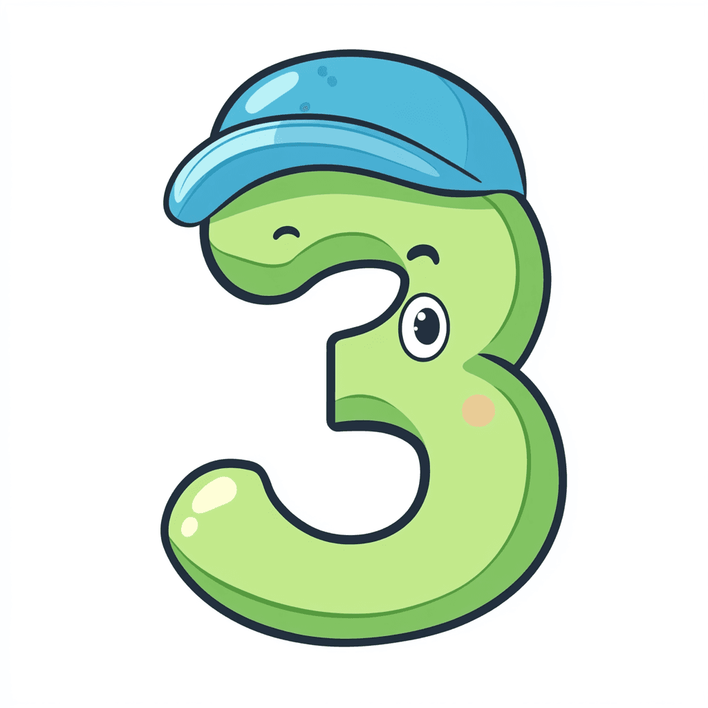 Cute Number Road original repeating artwork