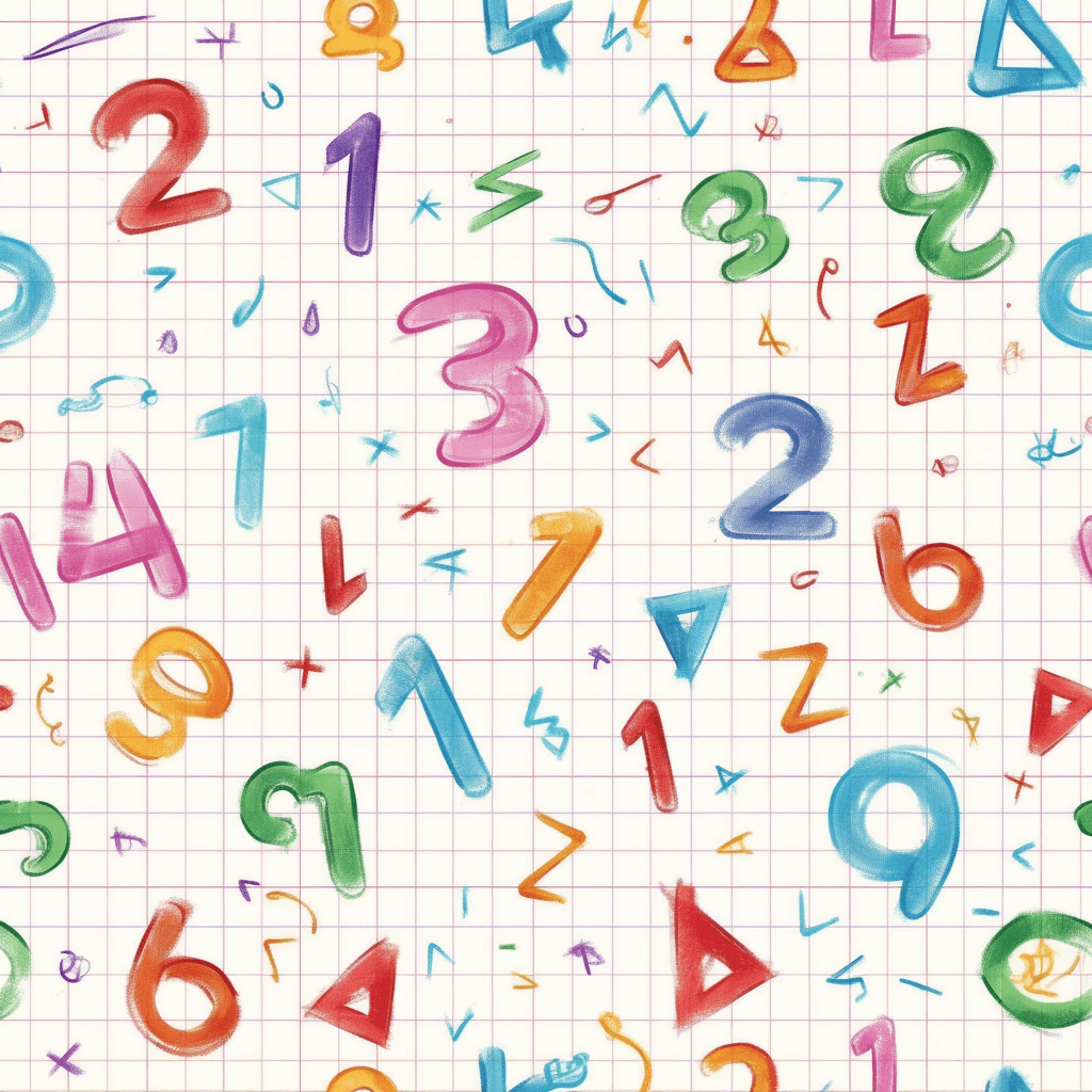 Geo Number 055 original repeating artwork