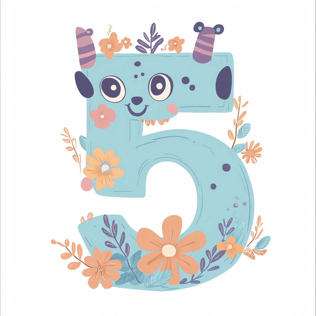 Cute Number 043 original repeating artwork