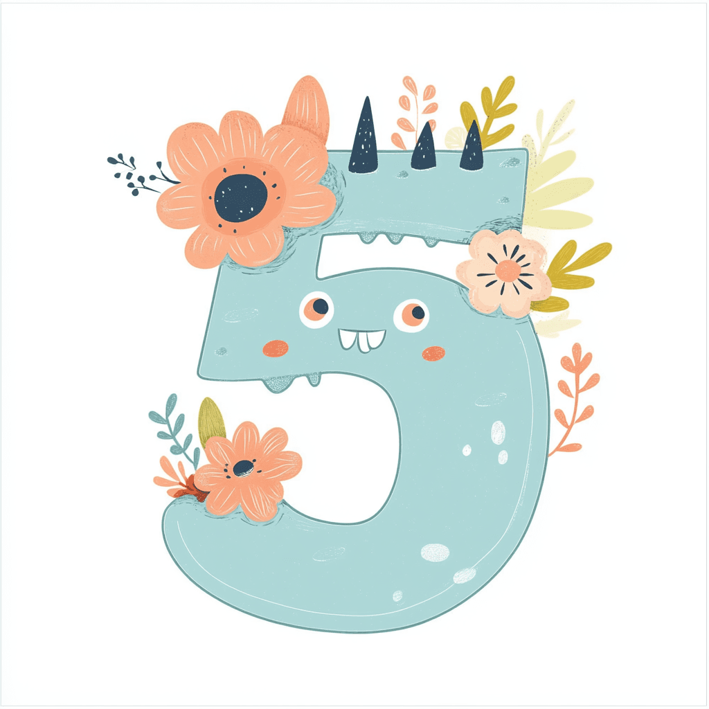Cute Number 056 original repeating artwork