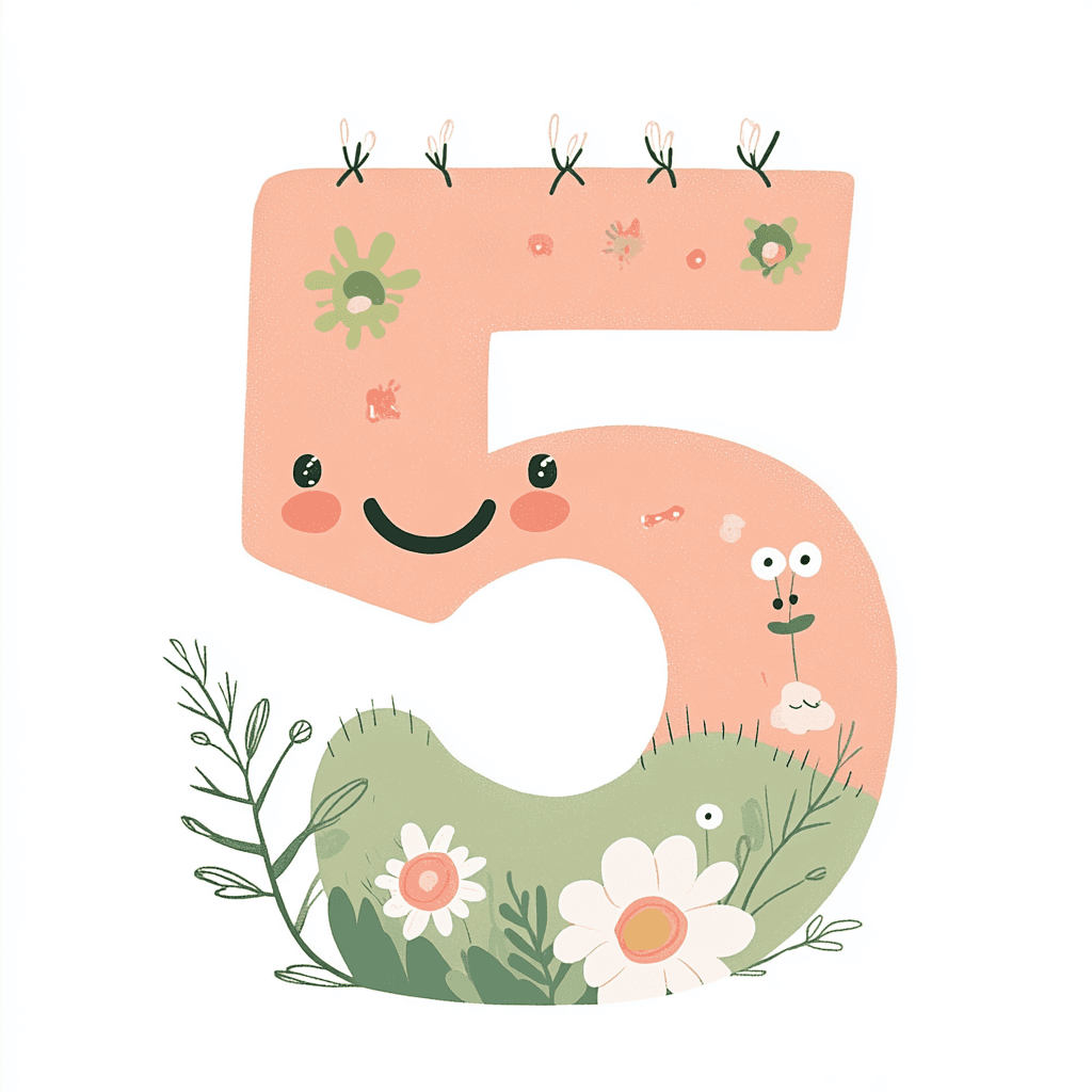 Cute Number 051 original repeating artwork