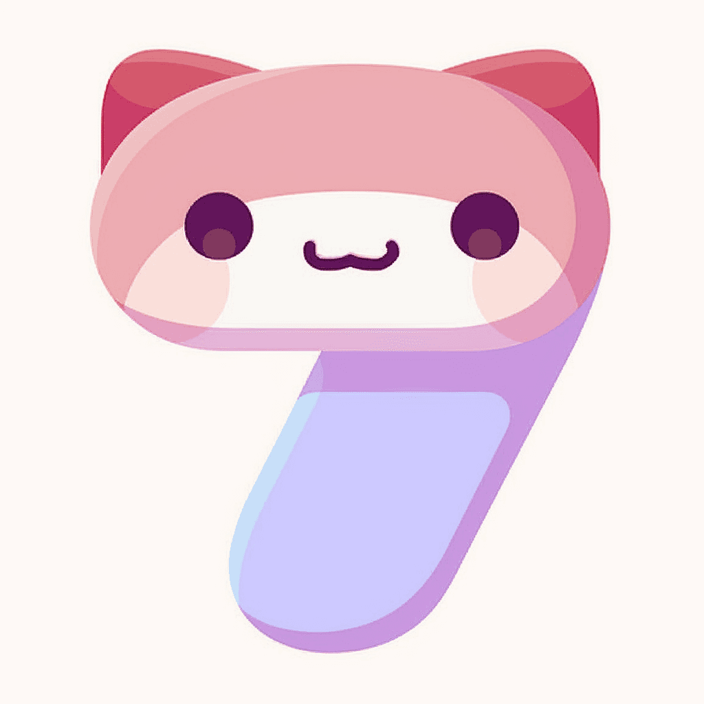 Cute Number 006 original repeating artwork