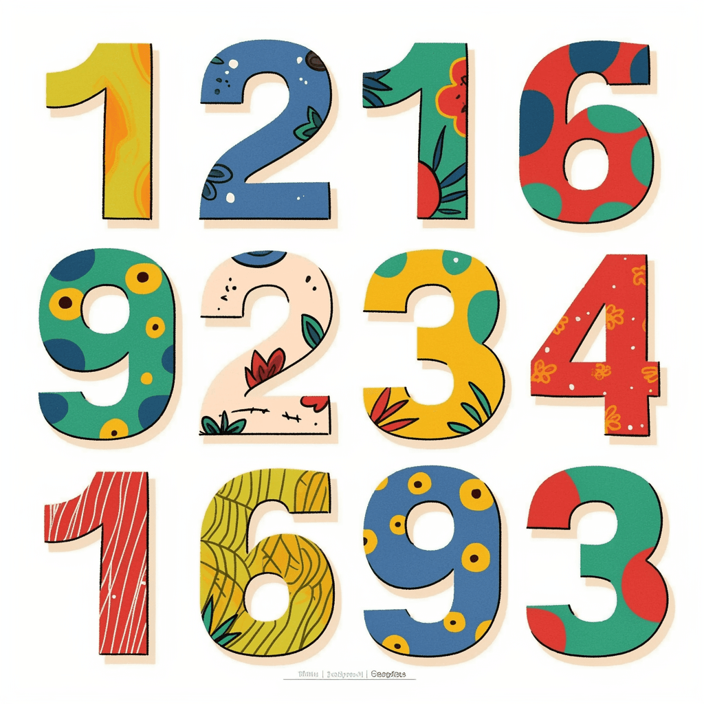 Number 033 original repeating artwork