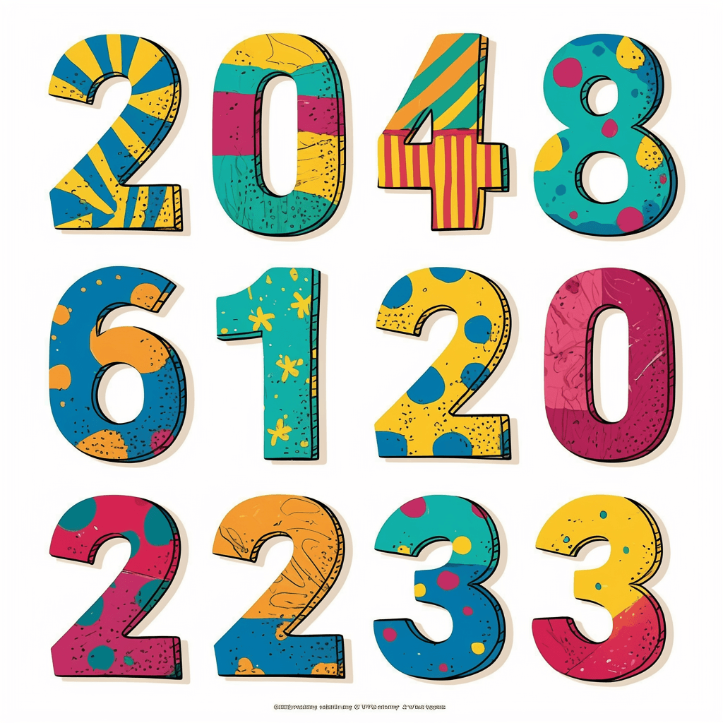 Number 096 original repeating artwork