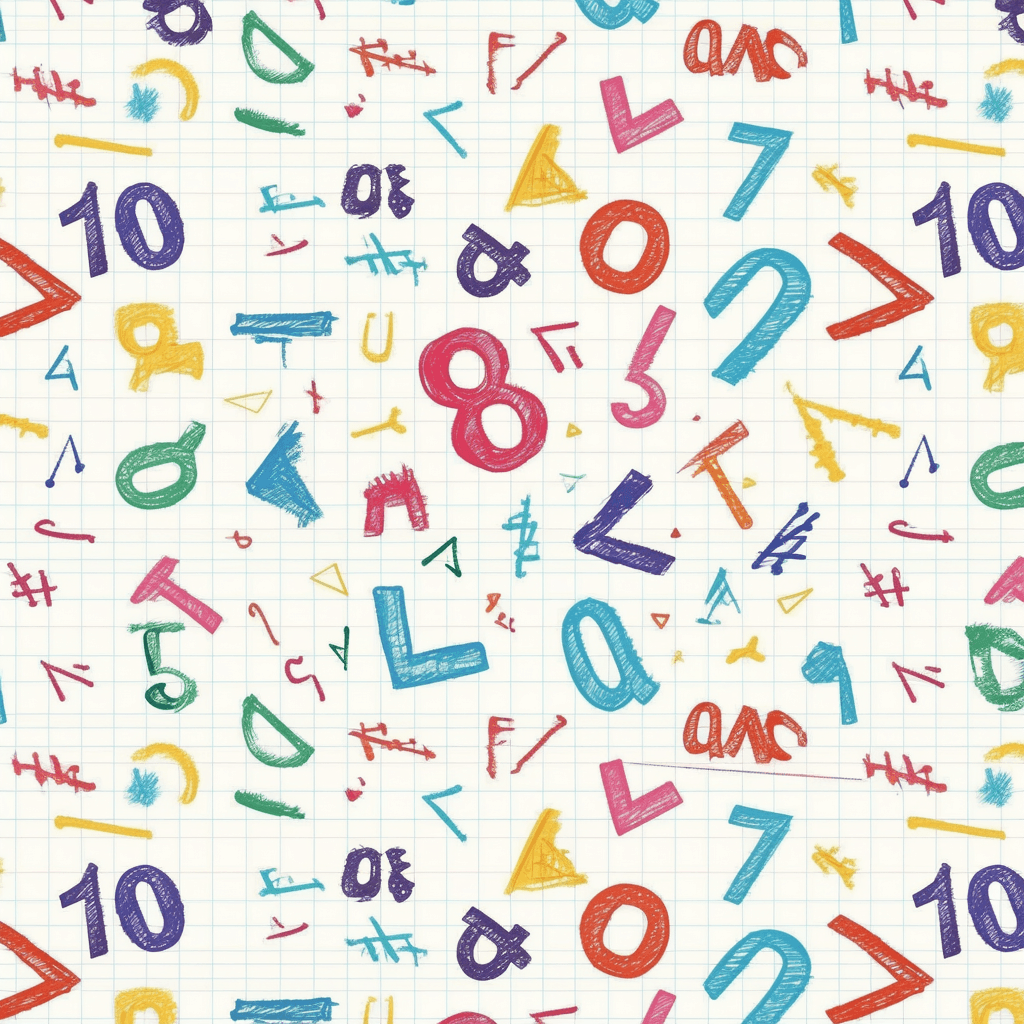 Geo Number 056 original repeating artwork