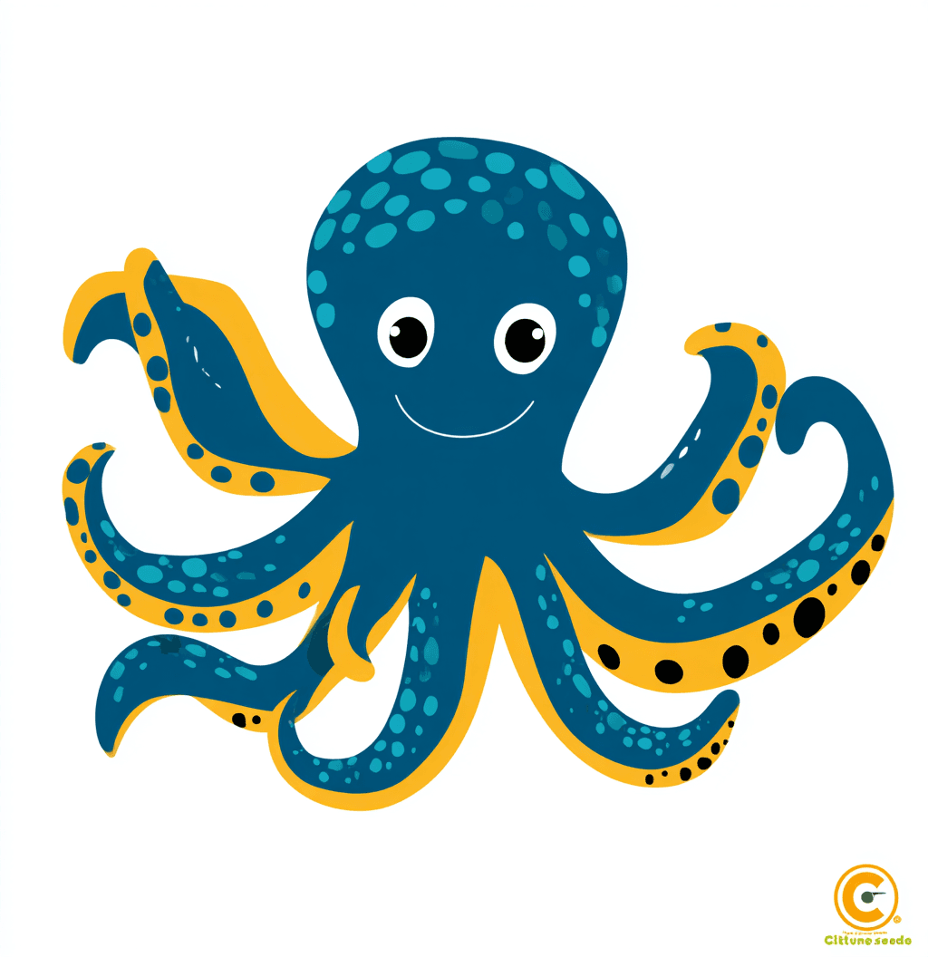 Octopus 001 original repeating artwork