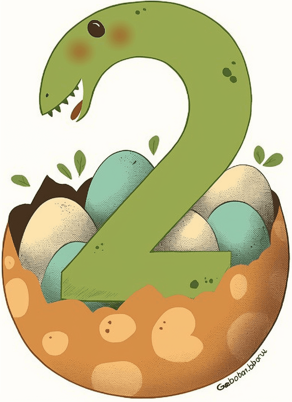 Cute Number Picnic original repeating artwork