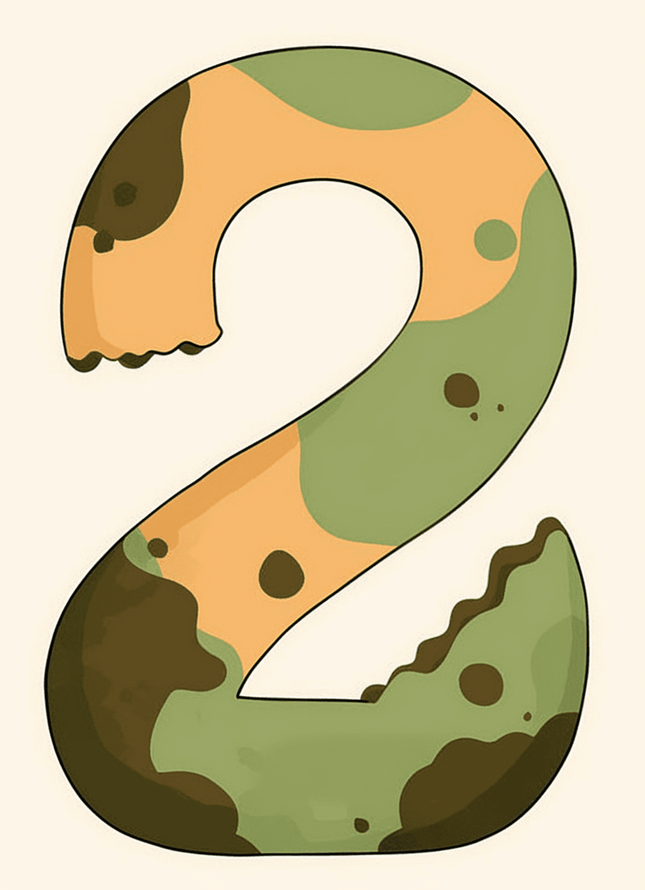 Cute Number Pals original repeating artwork