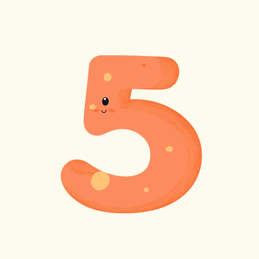 Cute Number Ride original repeating artwork