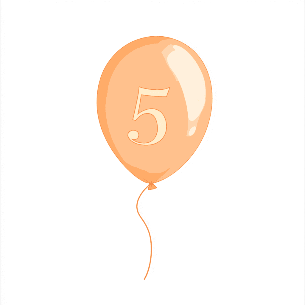 Cute Number Grow original repeating artwork