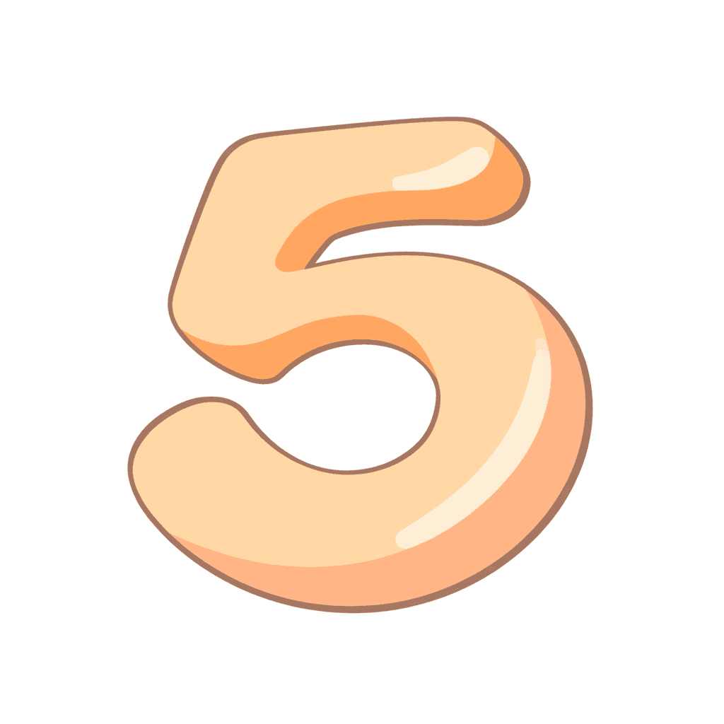 Cute Number Glow original repeating artwork