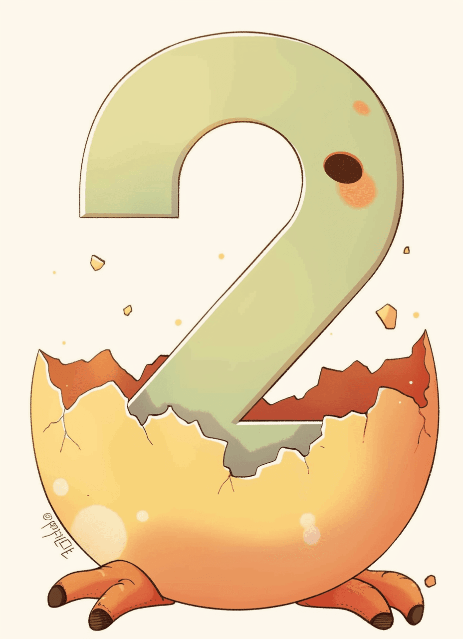 Cute Number 044 original repeating artwork