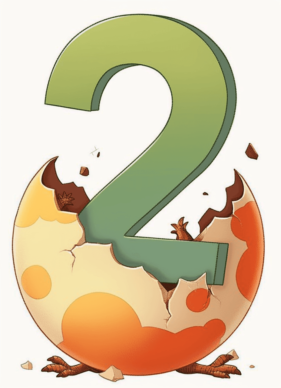 Cute Number original repeating artwork