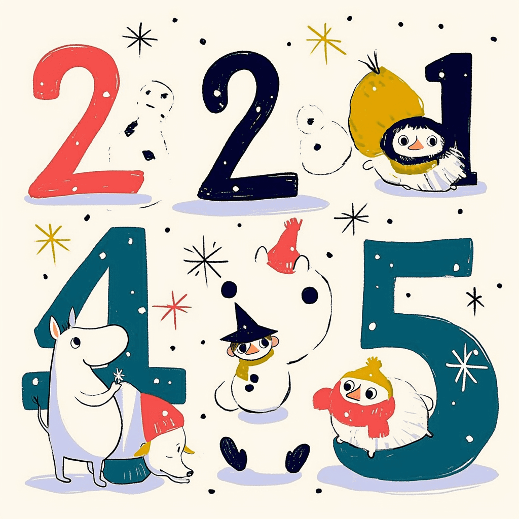 Cute Number 030 original repeating artwork
