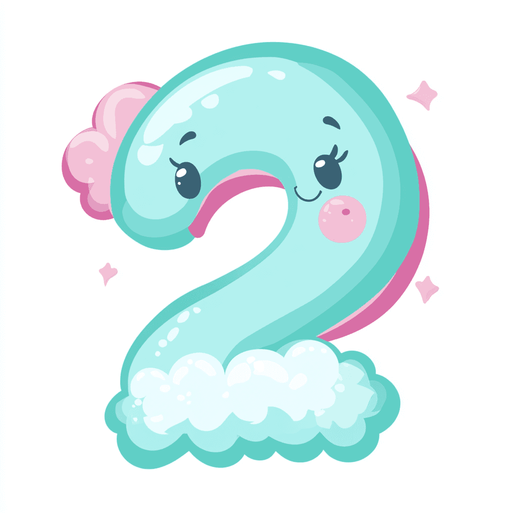 Cute Number Tone original repeating artwork