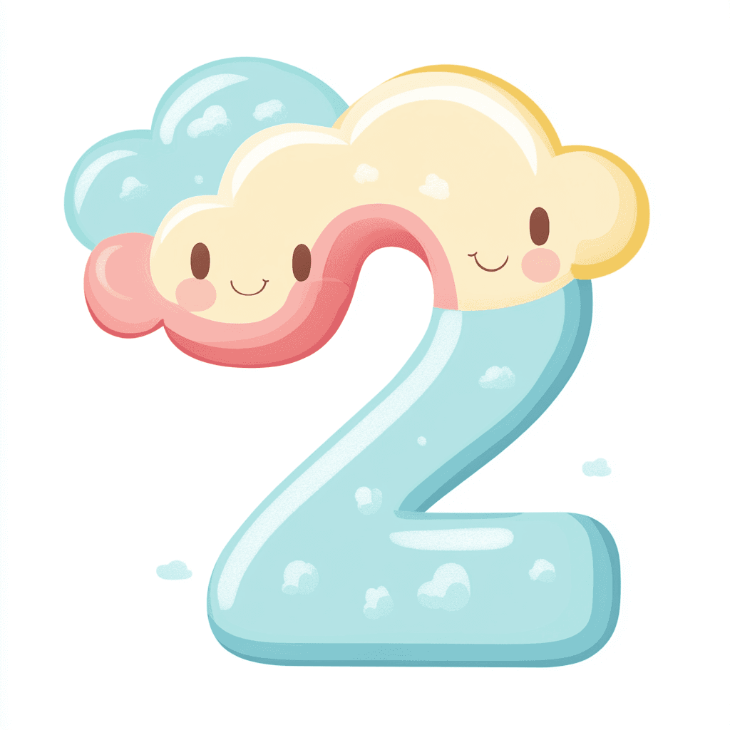 Cute Number Summer original repeating artwork