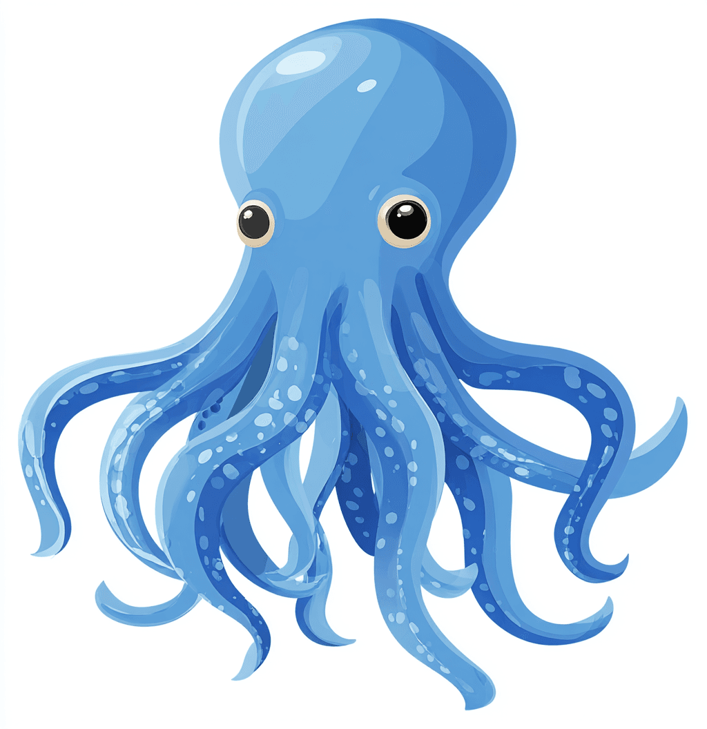 Cartoon Octopus Crew original repeating artwork