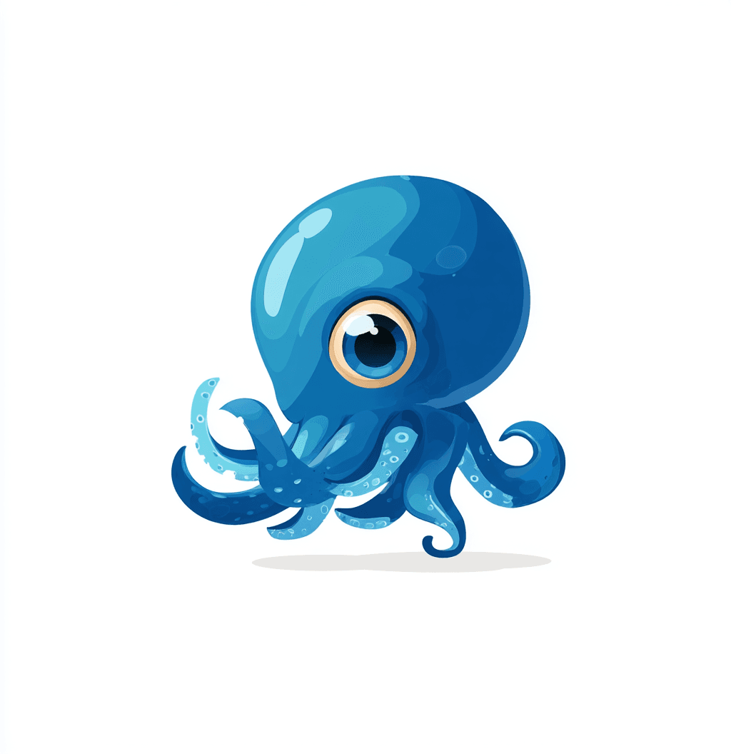 Cartoon Octopus Gang original repeating artwork
