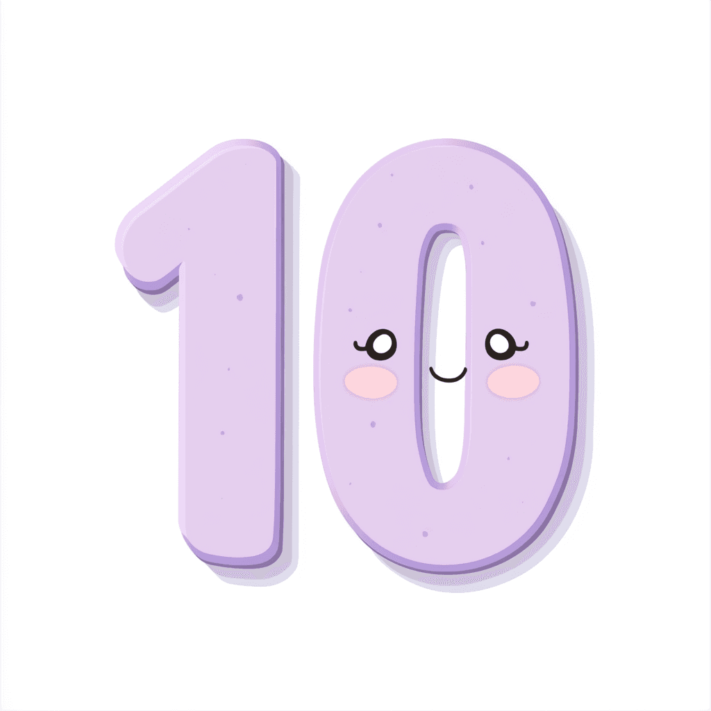 Cute Number Gang original repeating artwork
