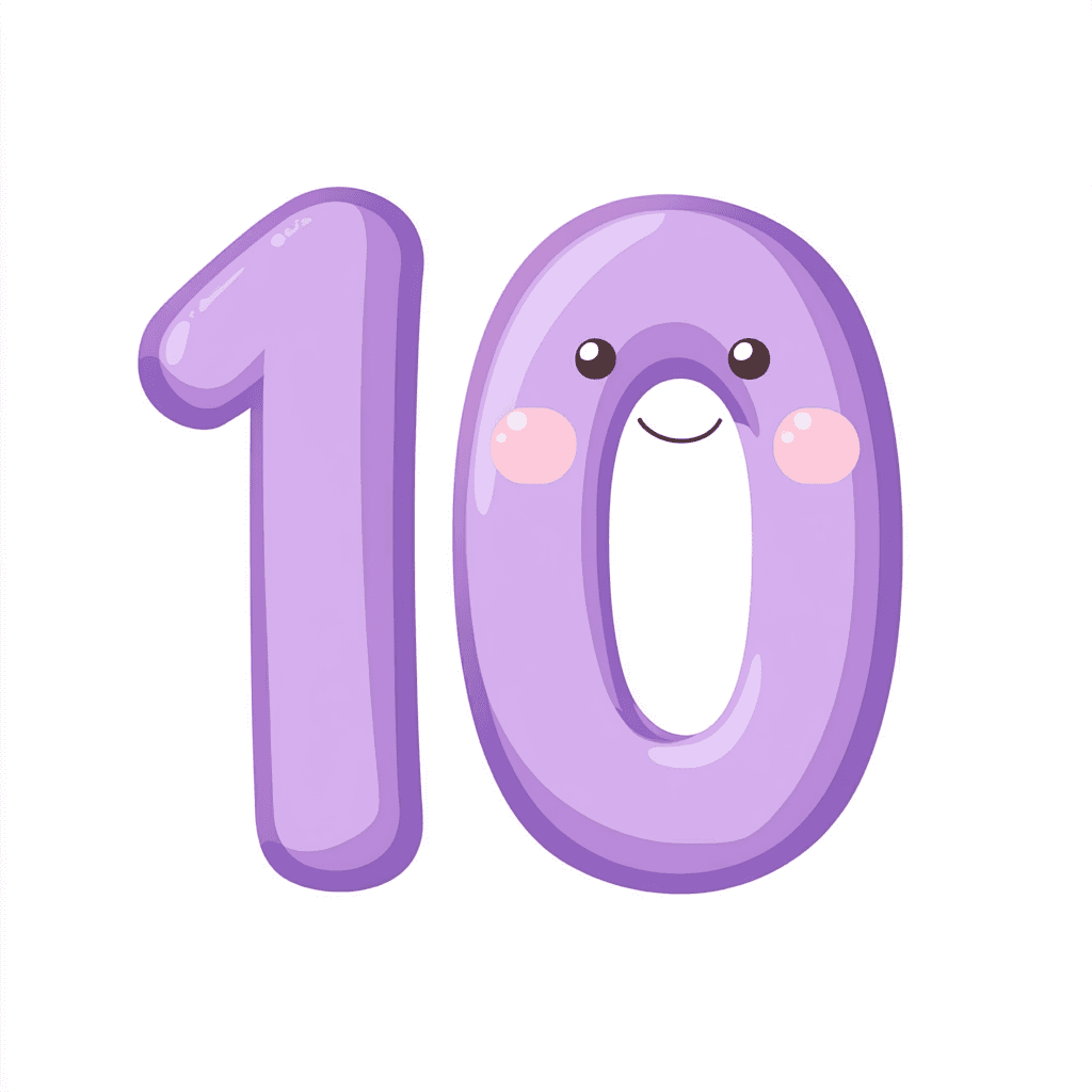 Cute Number Spin original repeating artwork