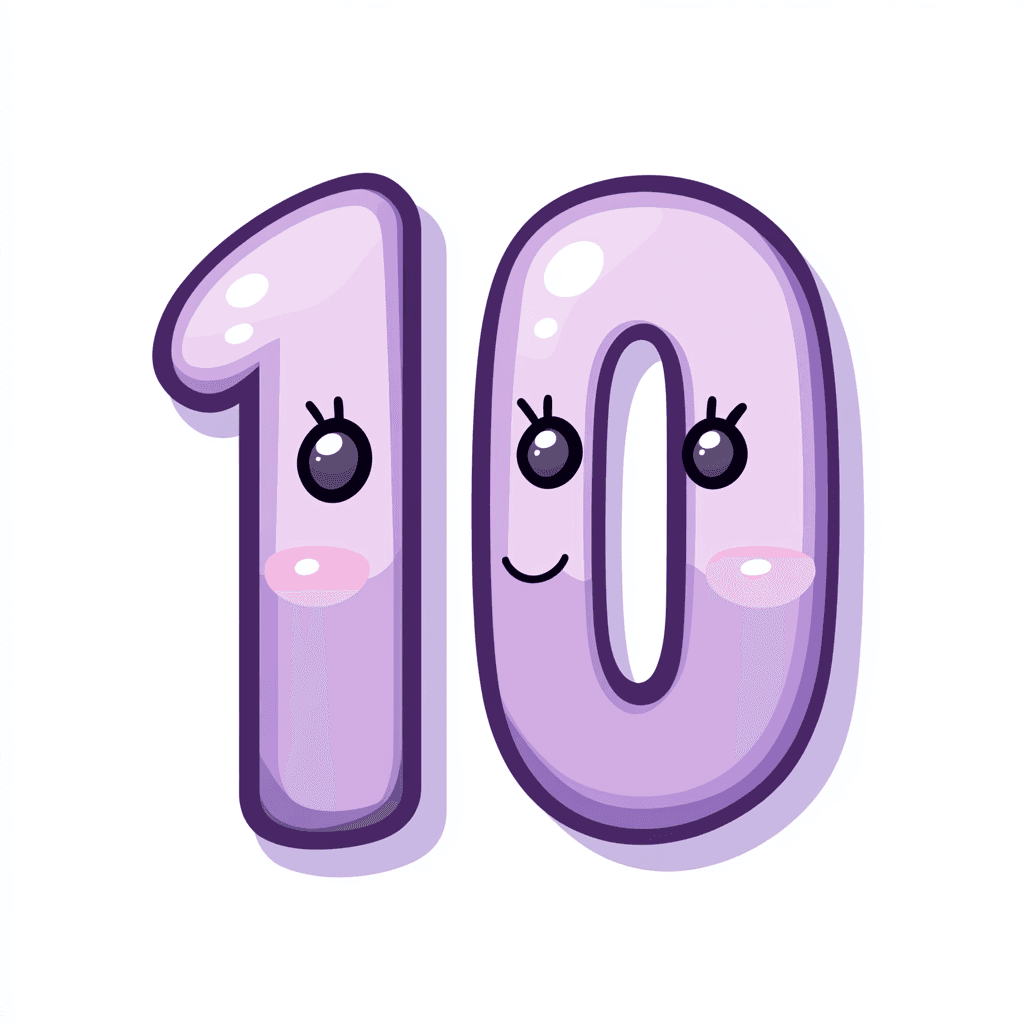 Cute Number Golden original repeating artwork