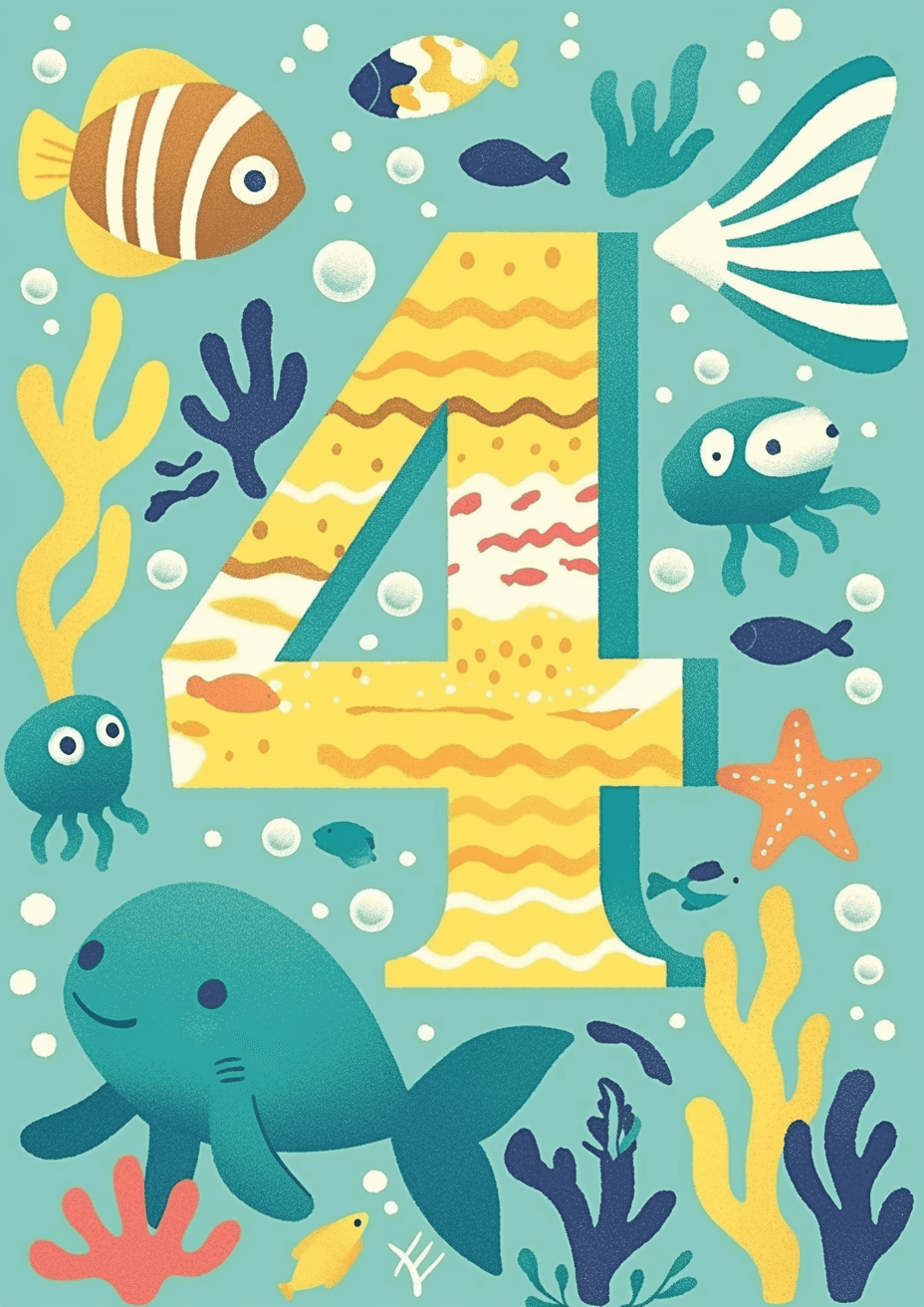 Animal Number 257 original repeating artwork