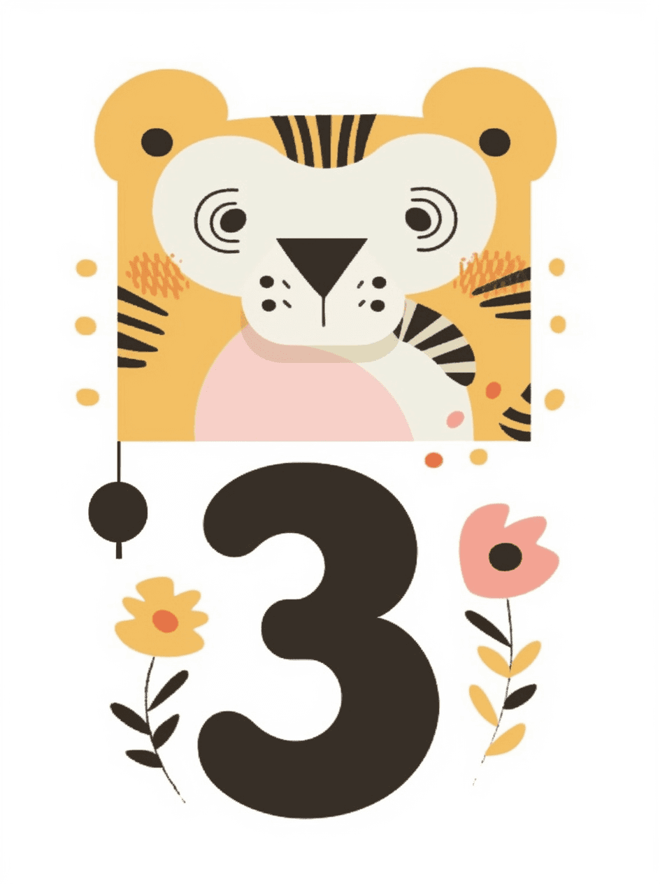 Animal Number 224 original repeating artwork