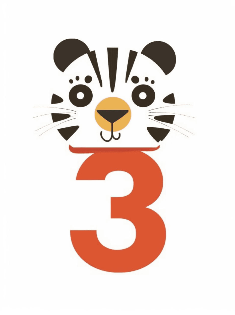 Animal Number 258 original repeating artwork