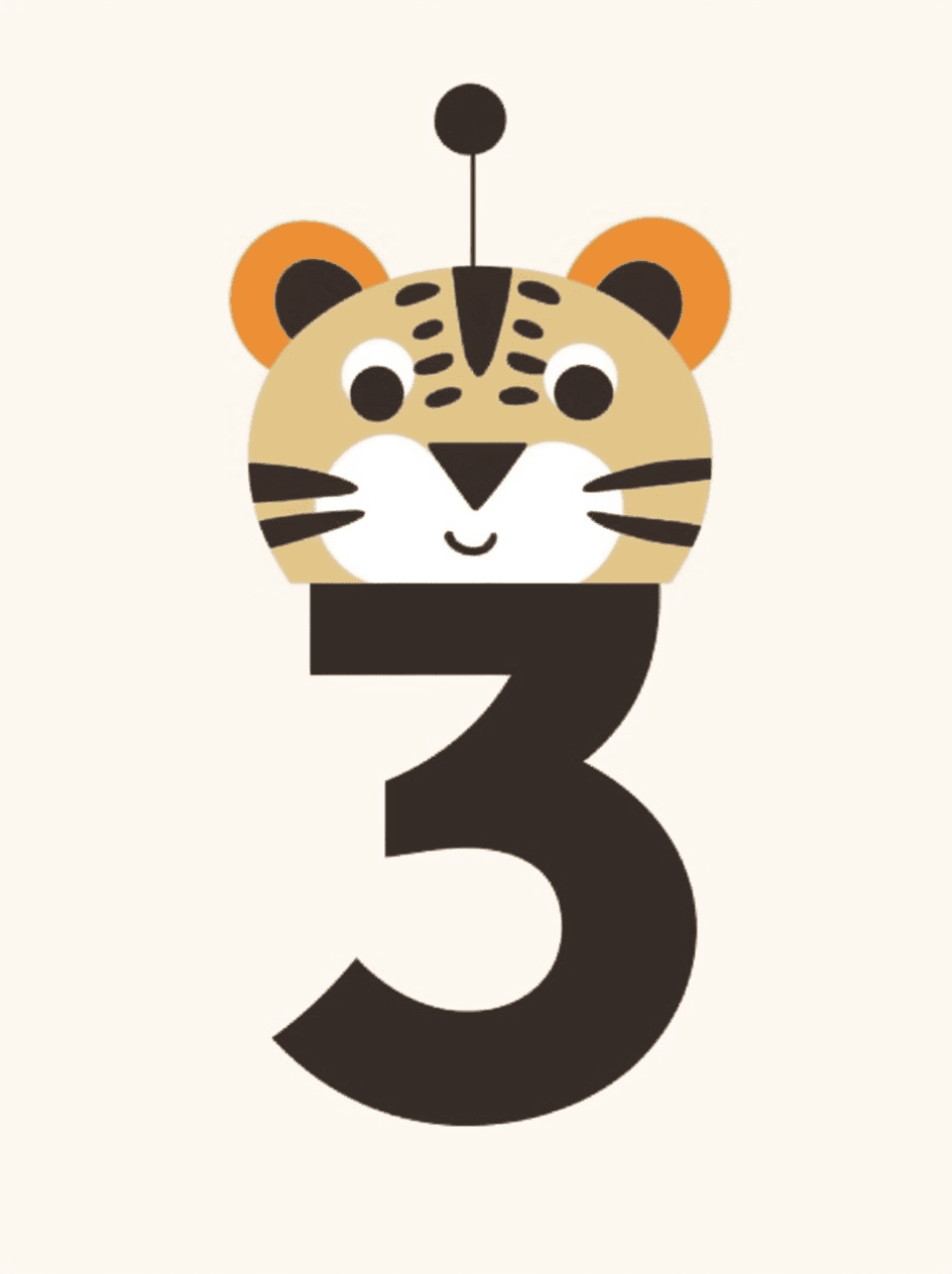 Animal Number 079 original repeating artwork