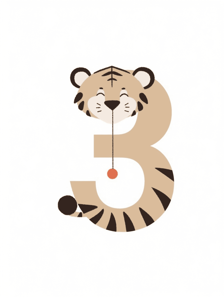 Animal Number 247 original repeating artwork