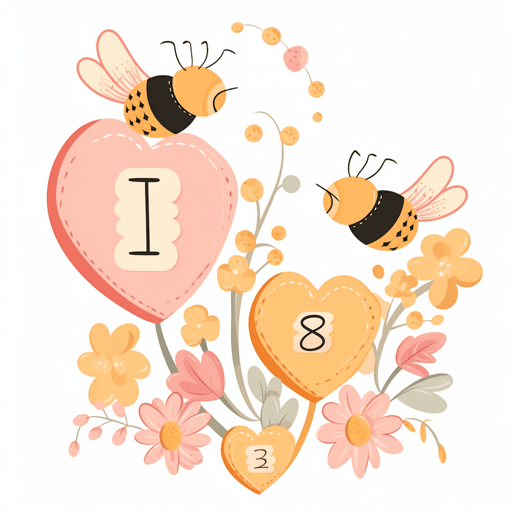 Bee Fair original repeating artwork